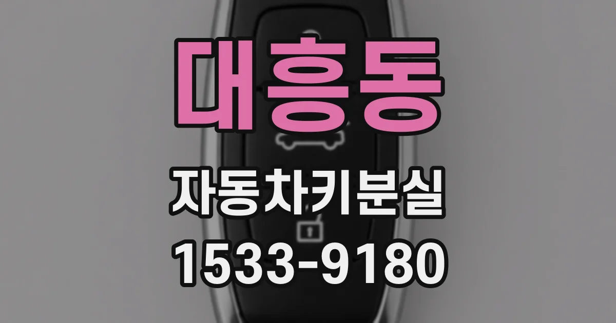 대흥동 자동차키분실