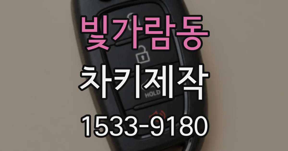 빛가람동 차키제작