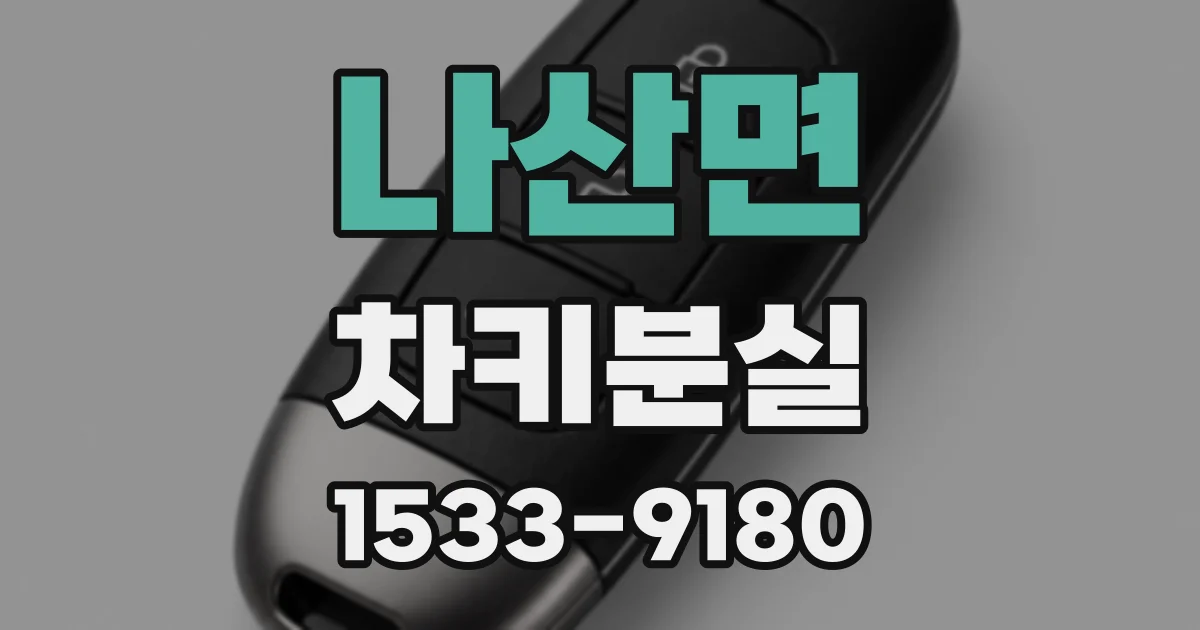 나산면 차키분실