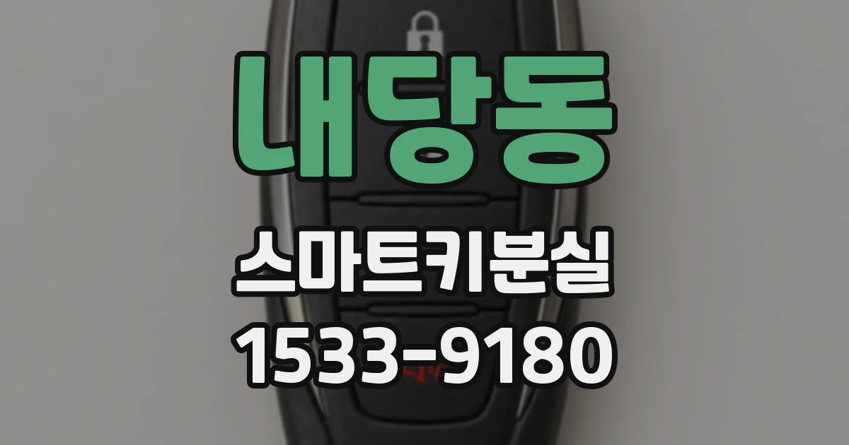 내당동 스마트키분실