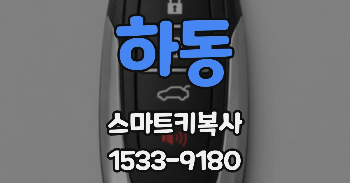 하동 스마트키복사