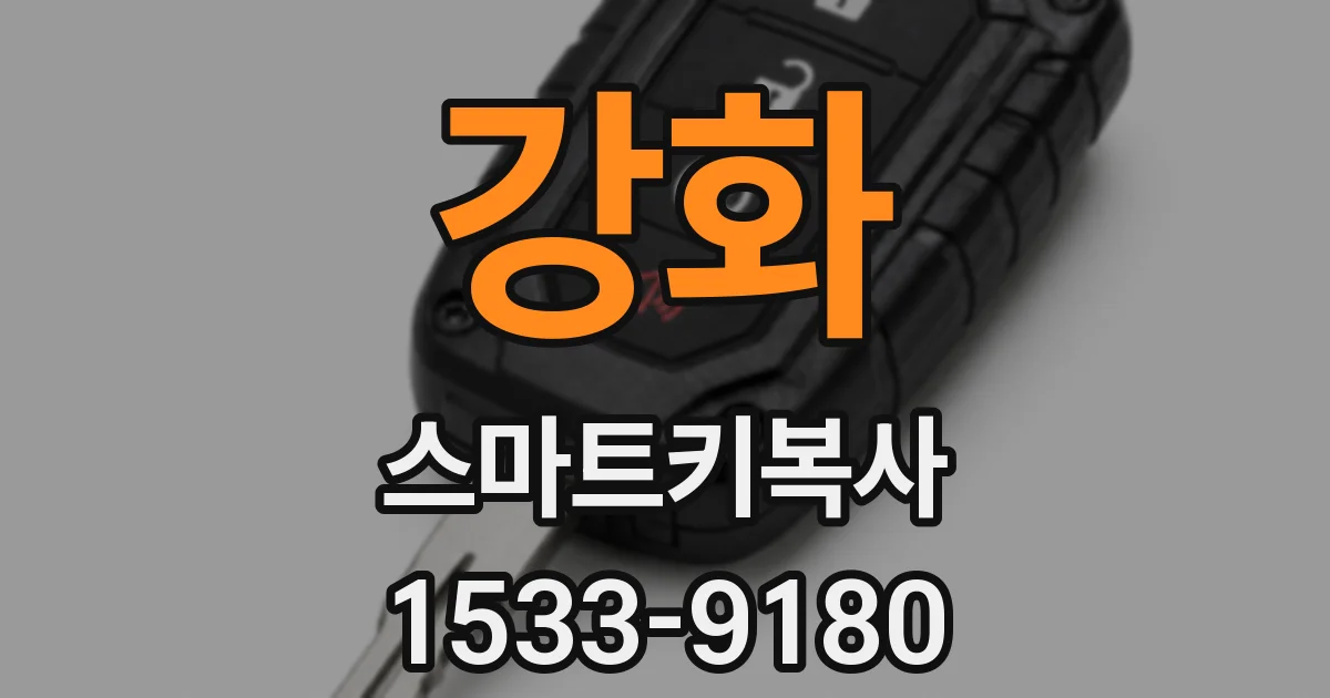 강화 스마트키복사