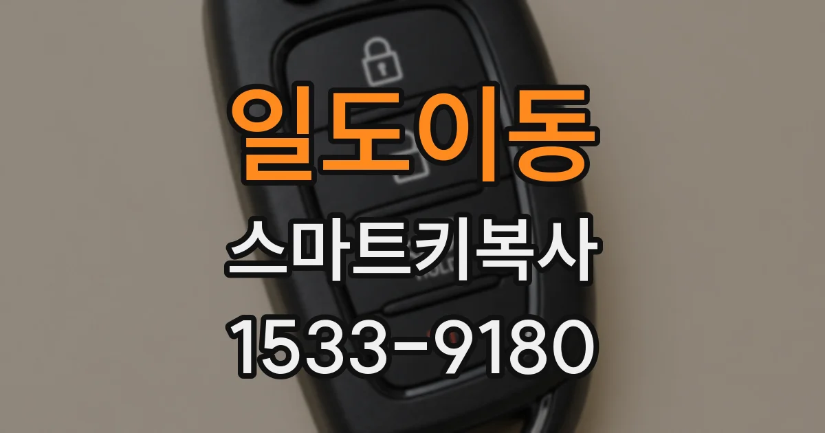 일도이동 스마트키복사