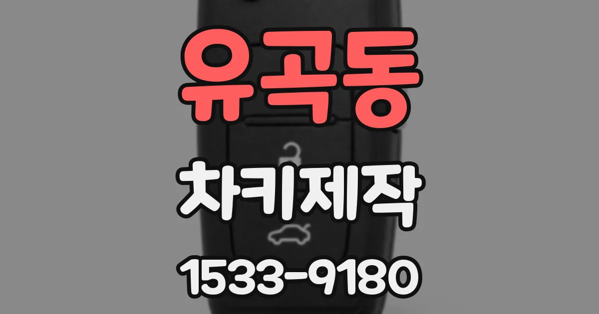 유곡동 차키제작