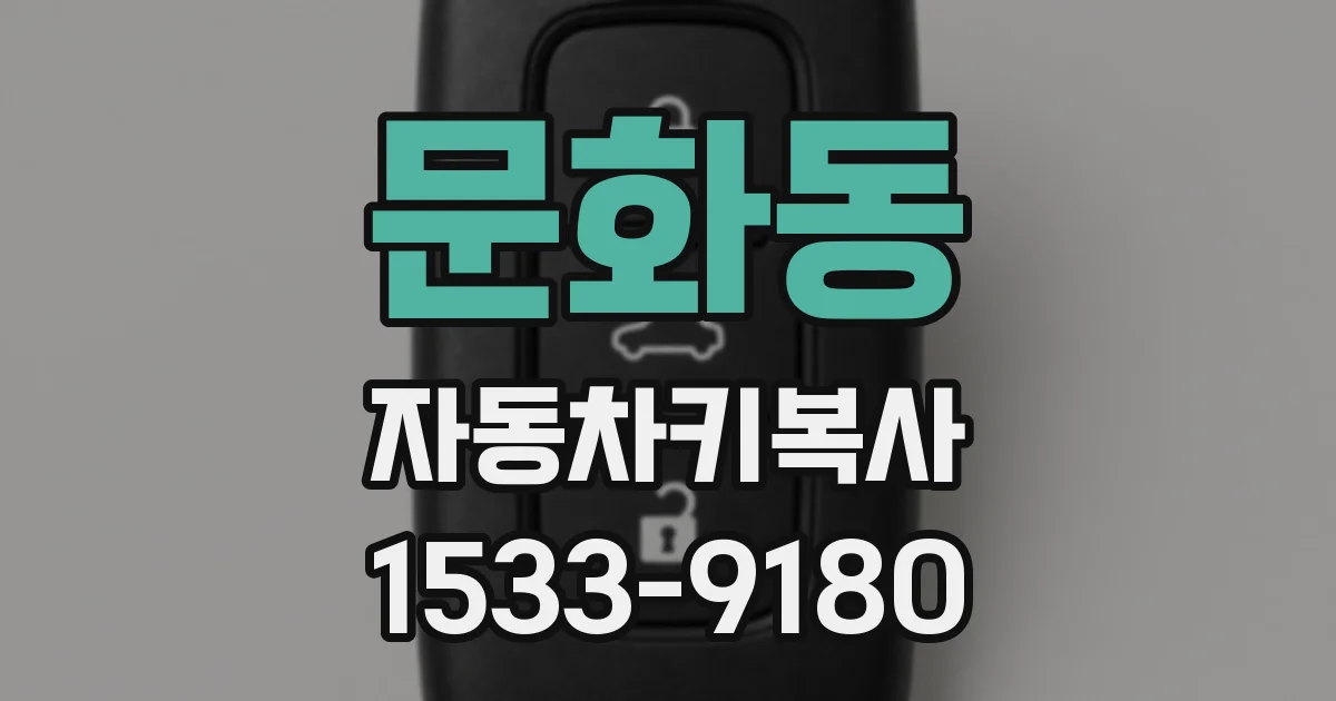 문화동 자동차키복사