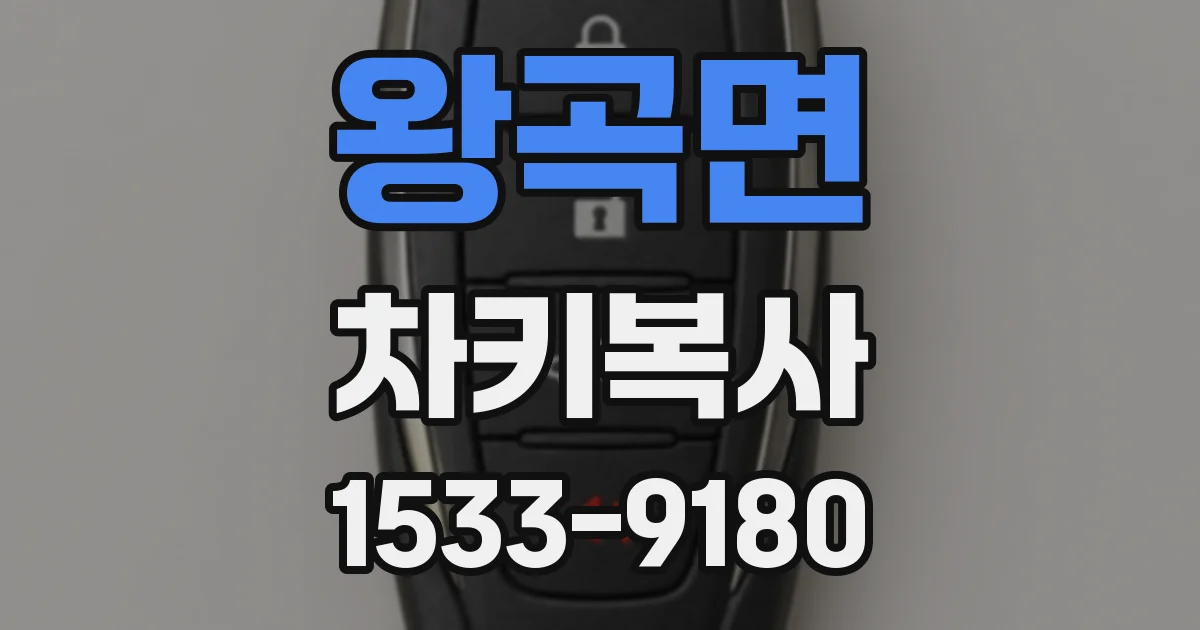 왕곡면 차키복사