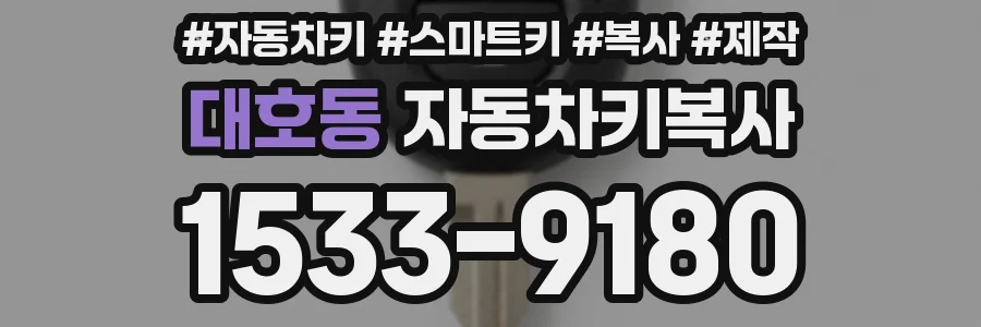 대호동 자동차키복사