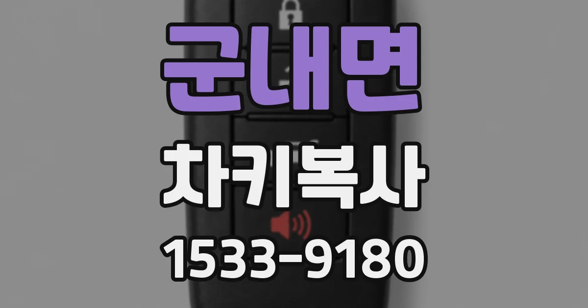 군내면 차키복사