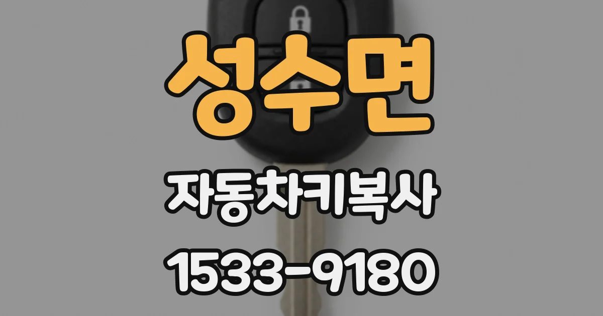 성수면 자동차키복사