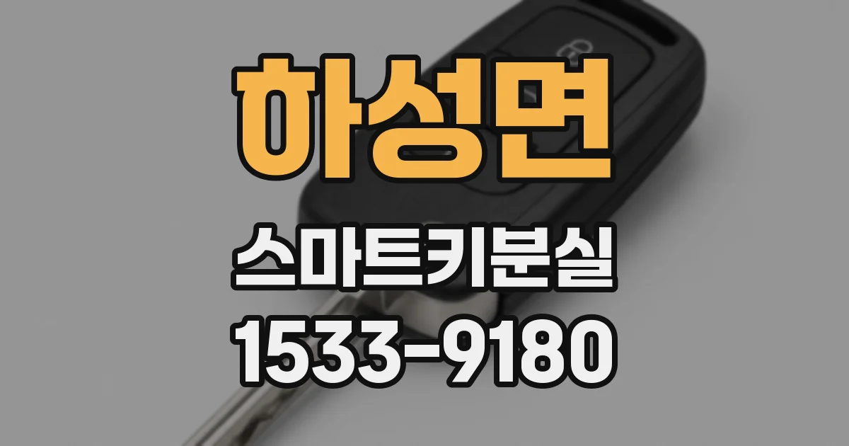 하성면 스마트키분실
