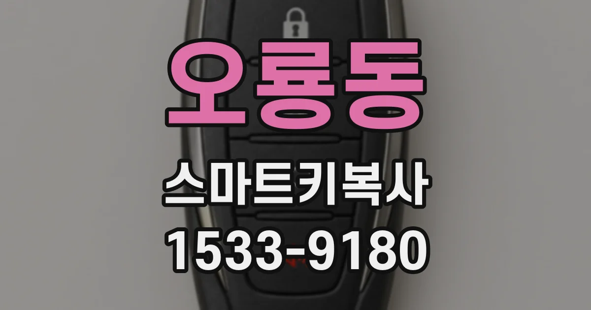 오룡동 스마트키복사
