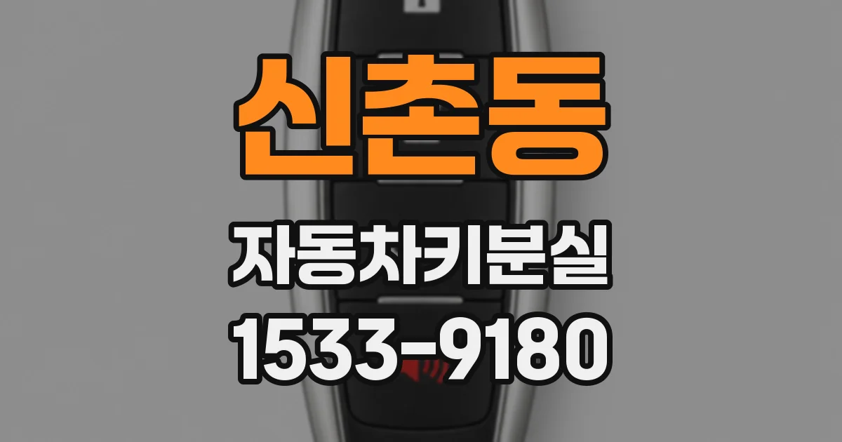 신촌동 자동차키분실