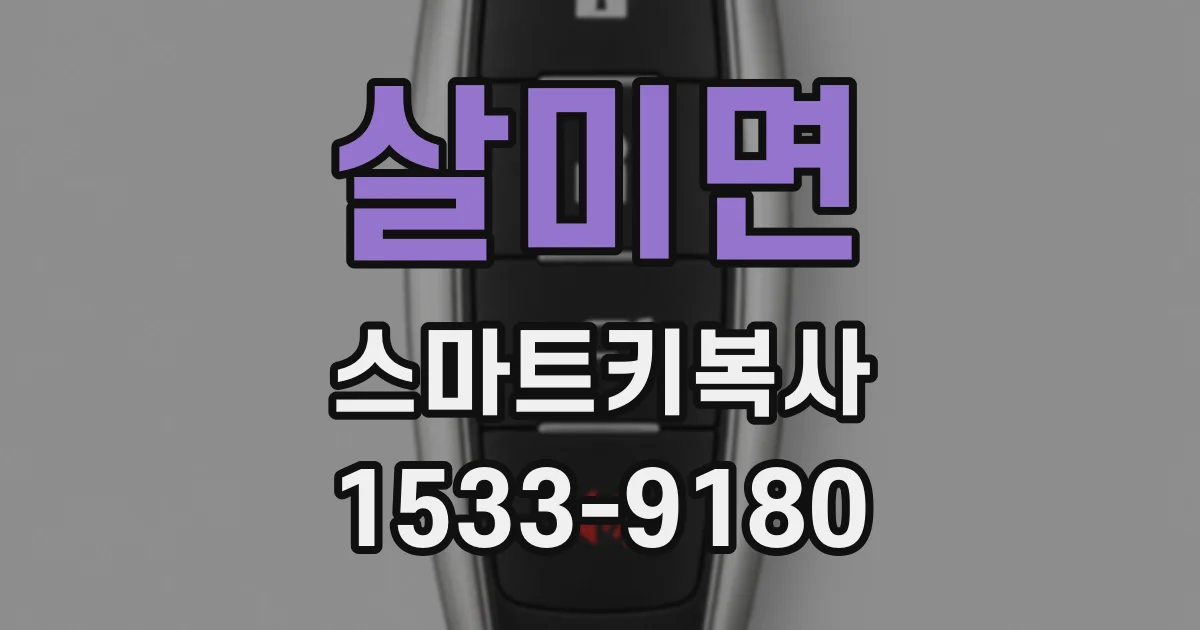 살미면 스마트키복사