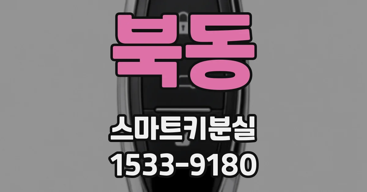 북동 스마트키분실