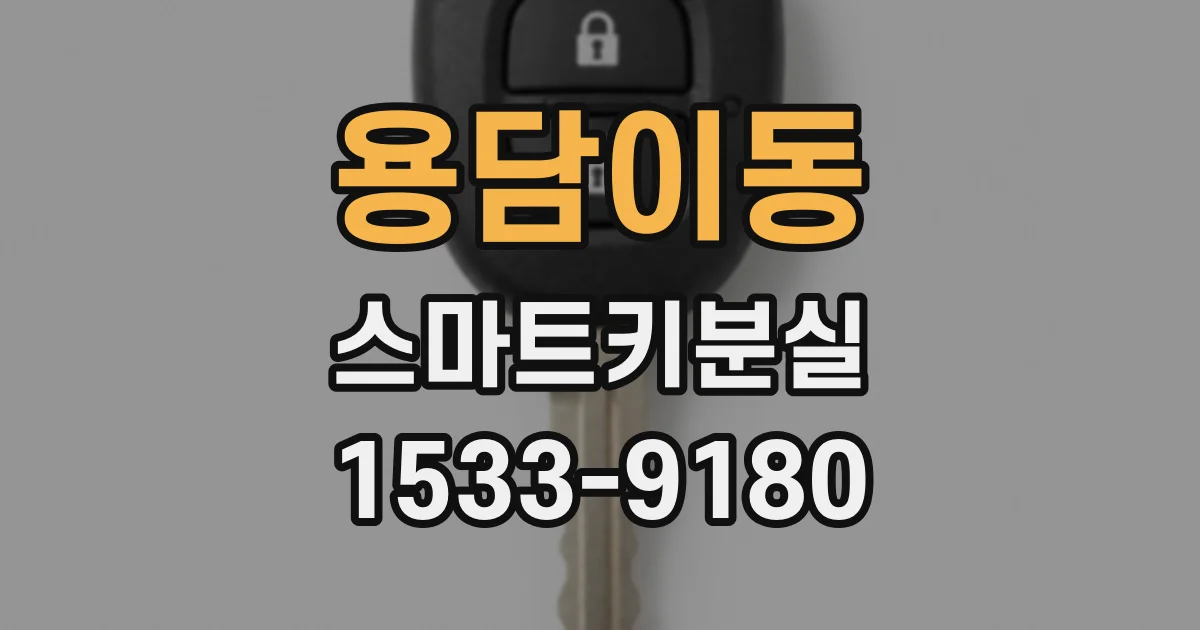 용담이동 스마트키분실