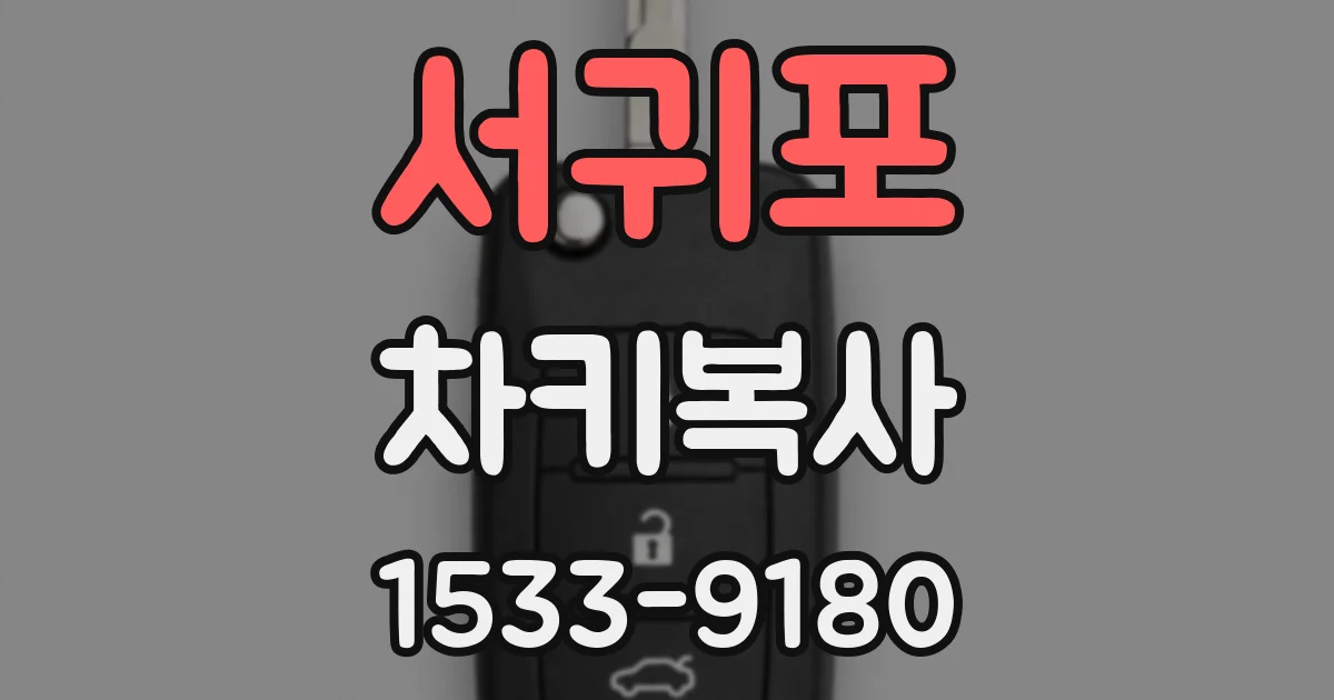 서귀포 차키복사