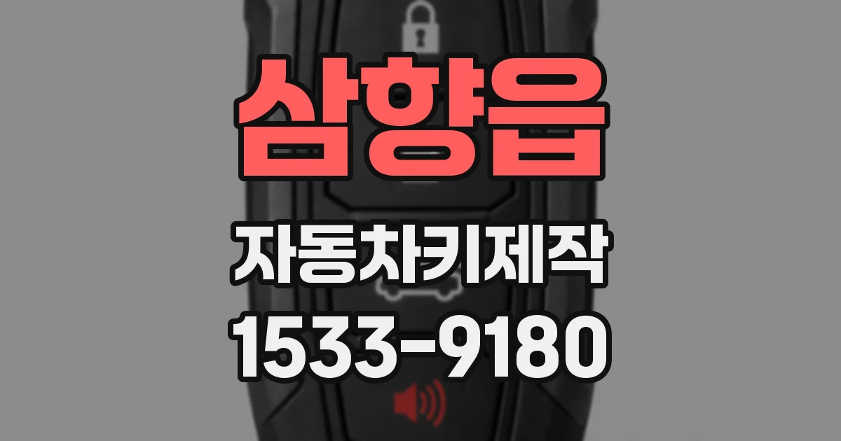 삼향읍 자동차키제작