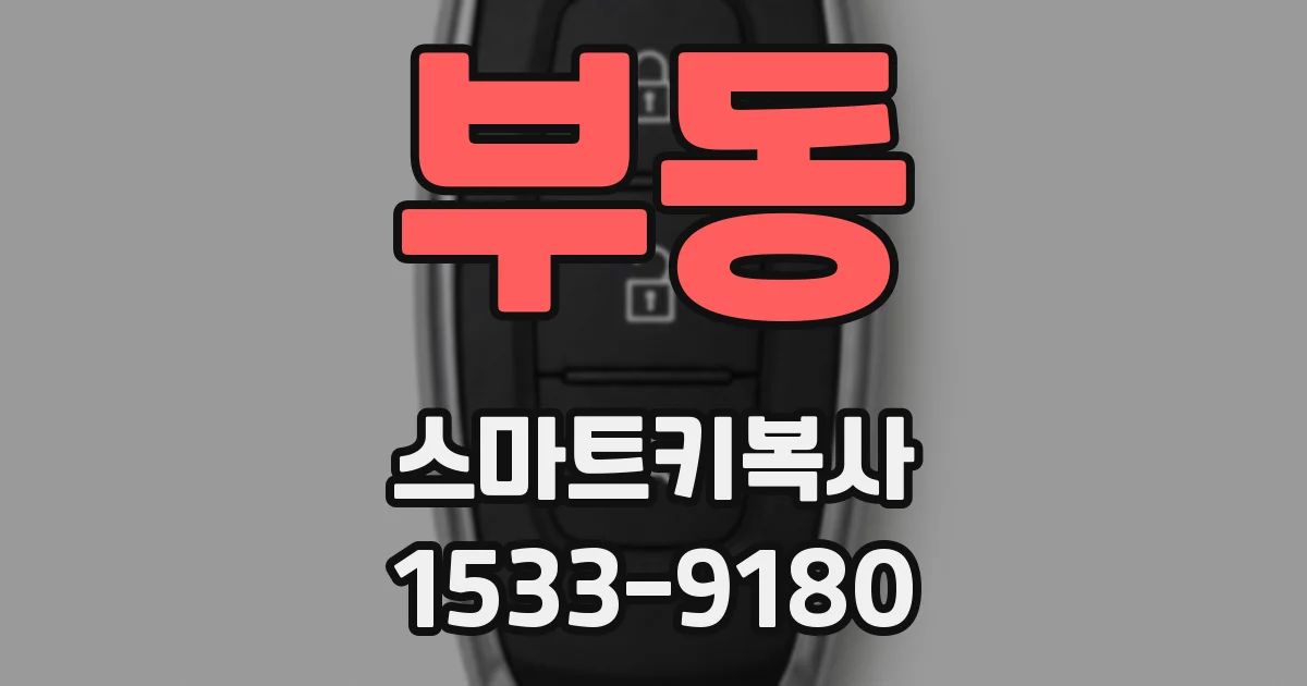 부동 스마트키복사