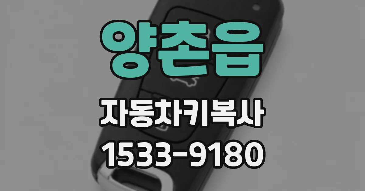 양촌읍 자동차키복사
