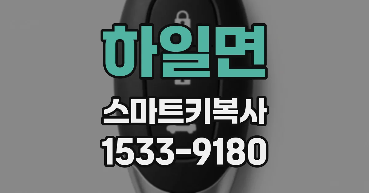 하일면 스마트키복사