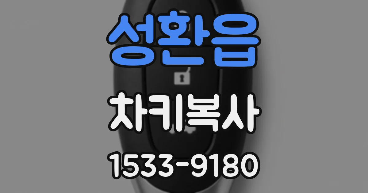 성환읍 차키복사