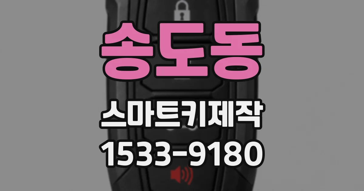 송도동 스마트키제작