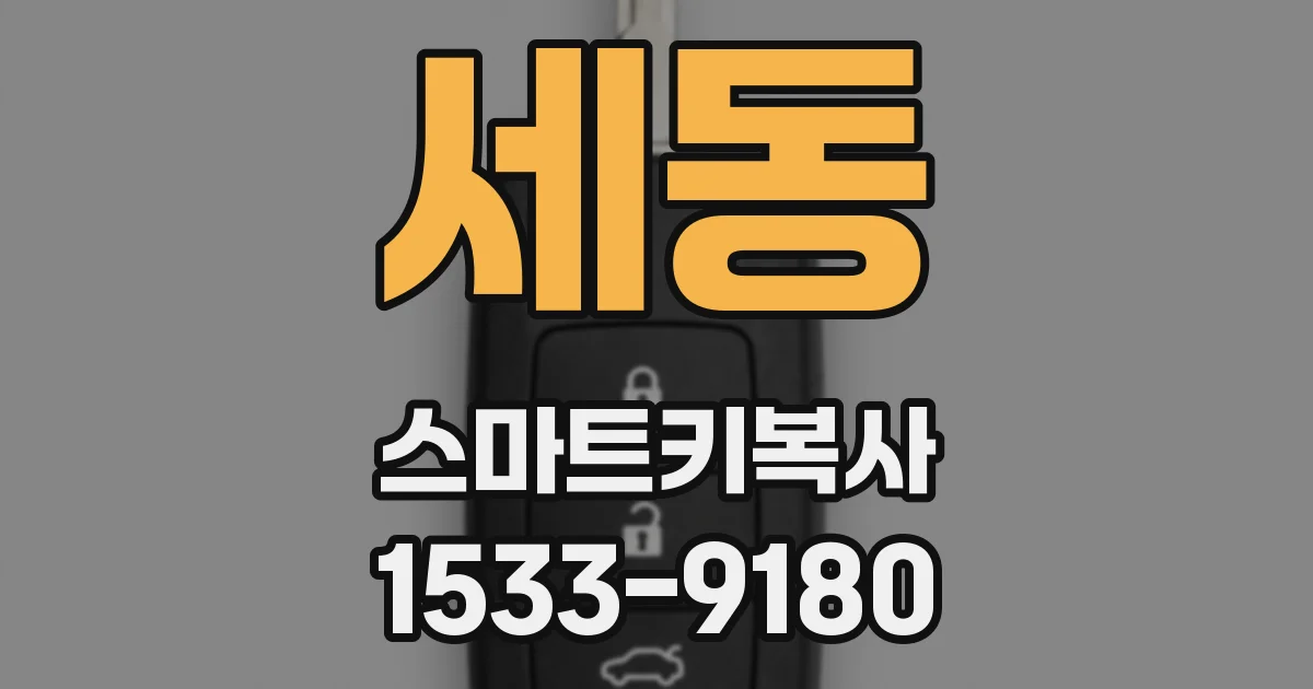 세동 스마트키복사