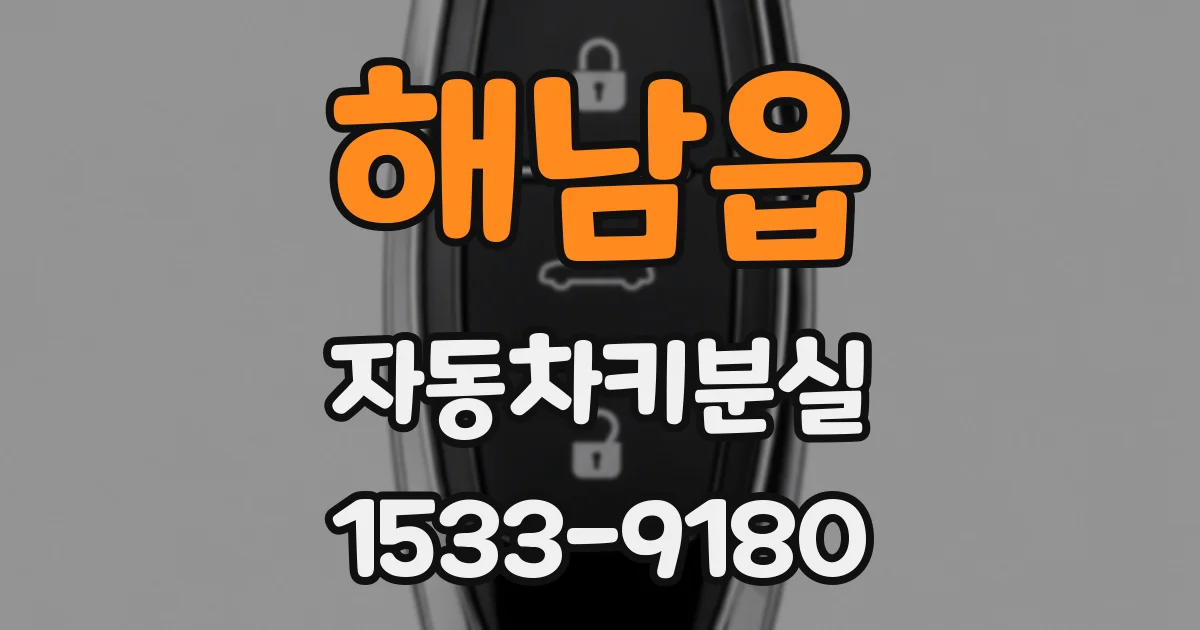 해남읍 자동차키분실
