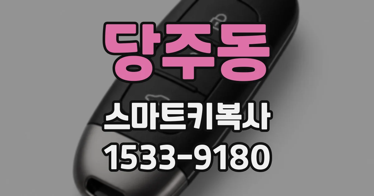 당주동 스마트키복사