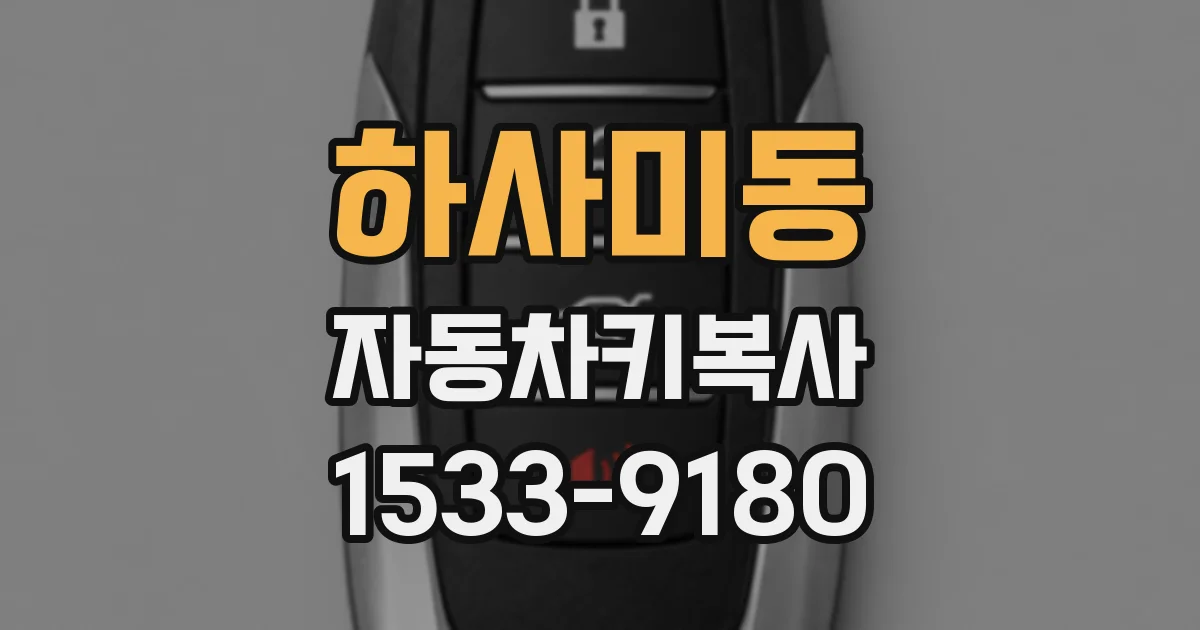 하사미동 자동차키복사