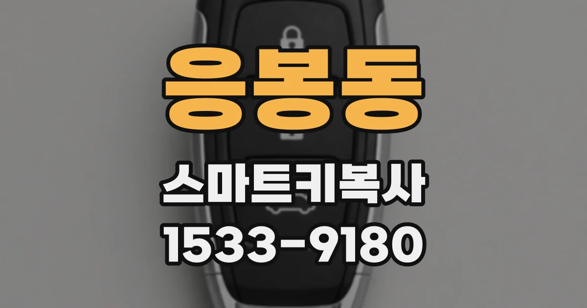 응봉동 스마트키복사
