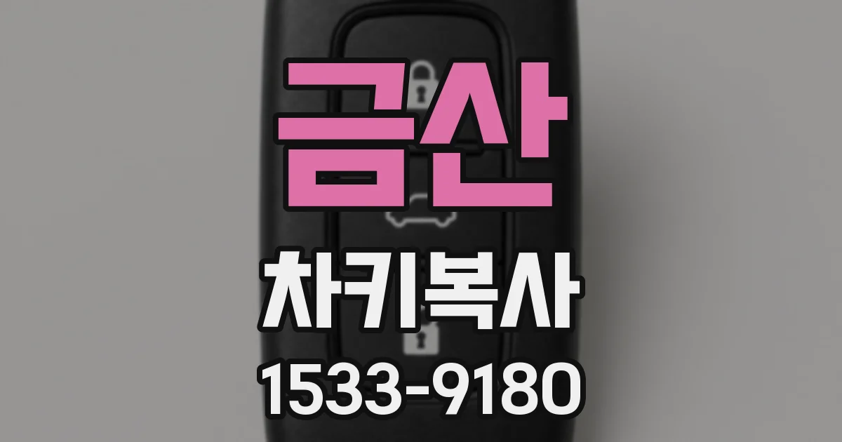 금산 차키복사