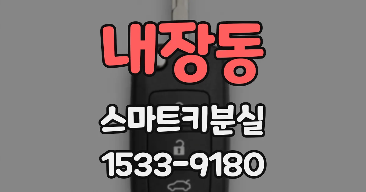 내장동 스마트키분실