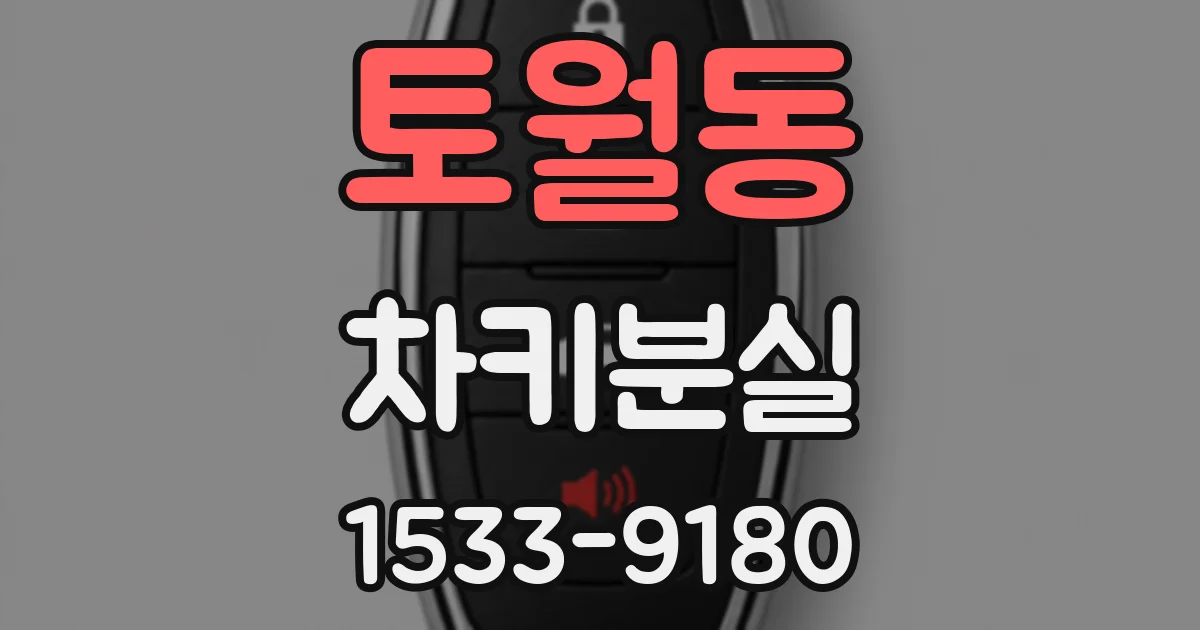 토월동 차키분실