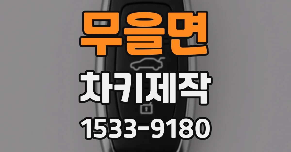 무을면 차키제작