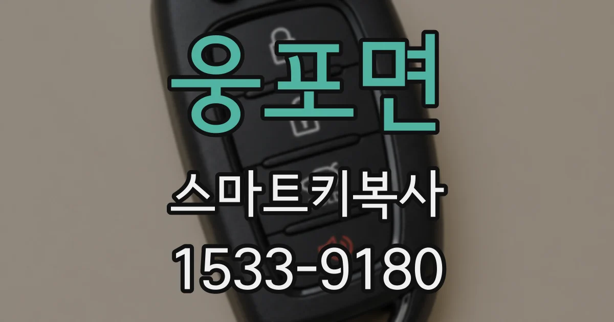웅포면 스마트키복사