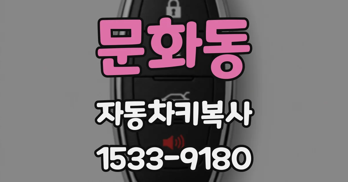 문화동 자동차키복사