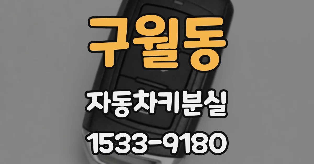 구월동 자동차키분실