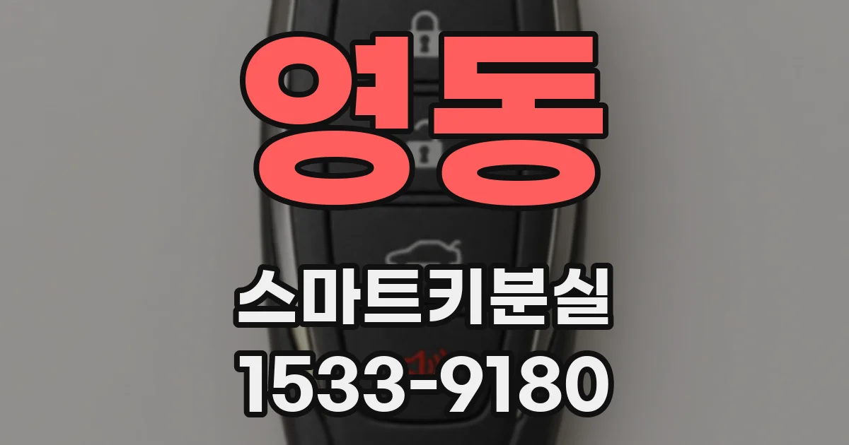 영동 스마트키분실