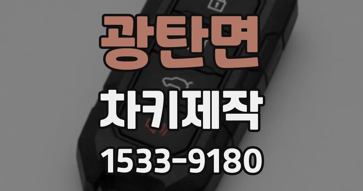 광탄면 차키제작