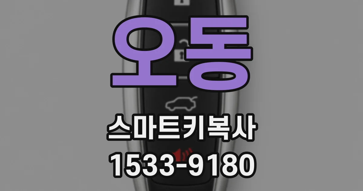 오동 스마트키복사