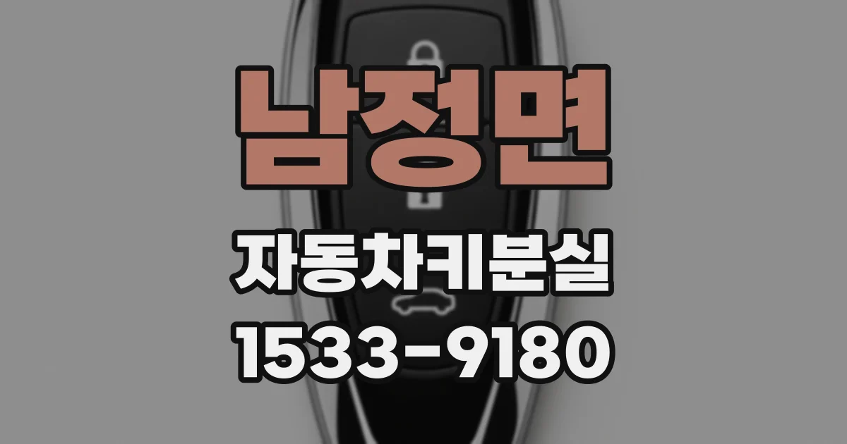 남정면 자동차키분실