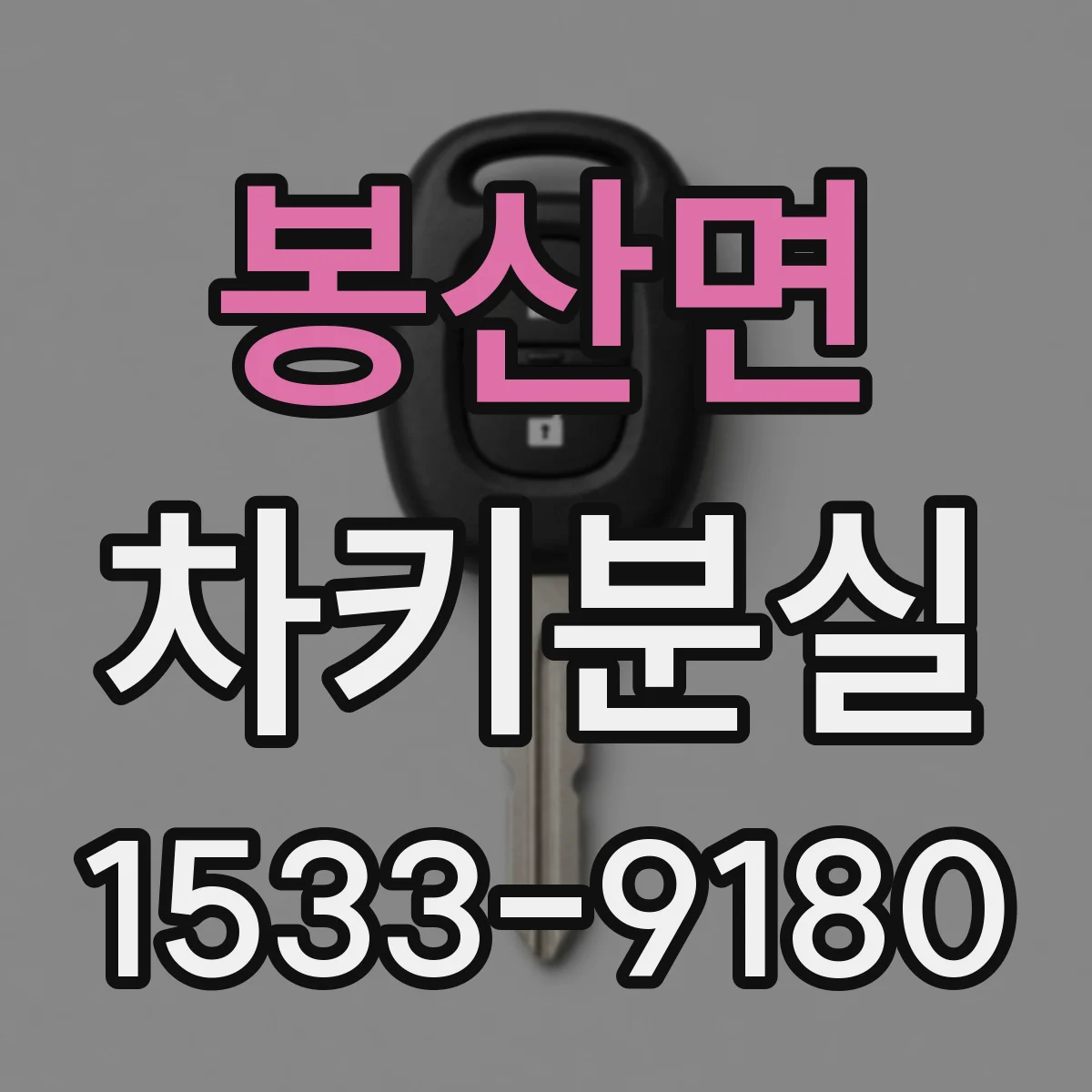 봉산면 차키분실