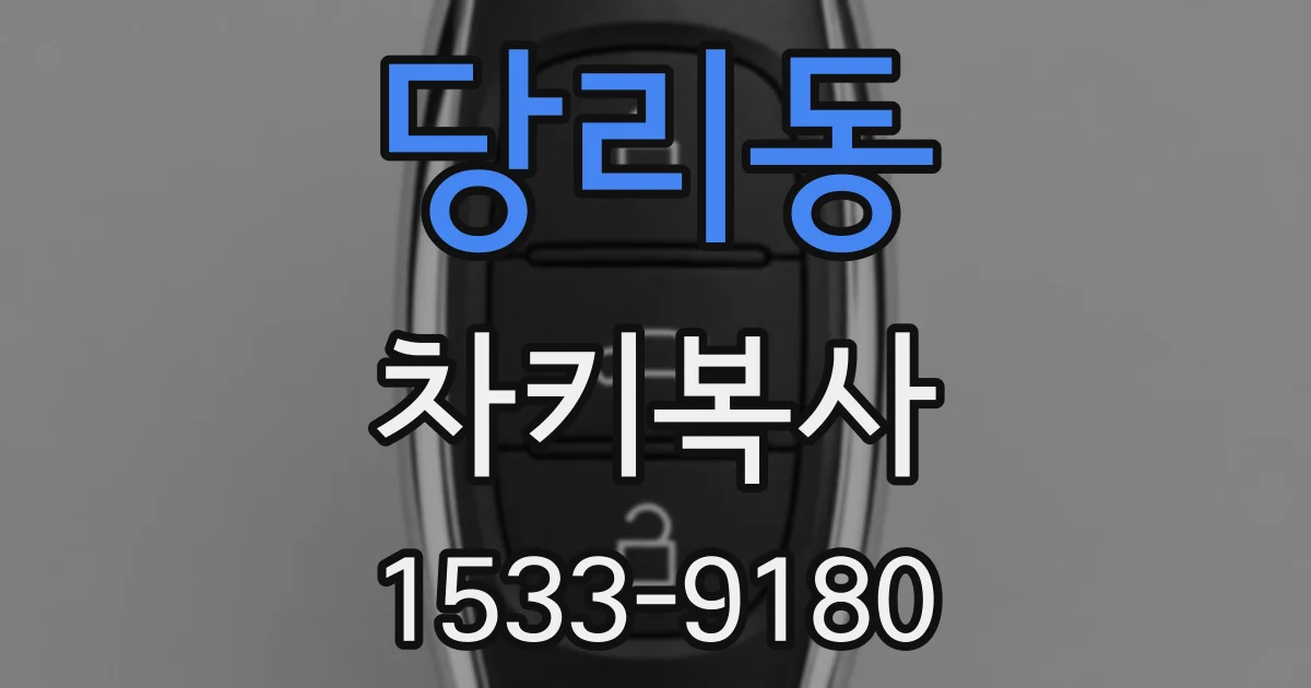당리동 차키복사