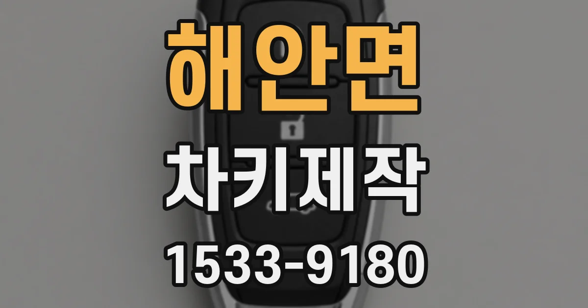 해안면 차키제작