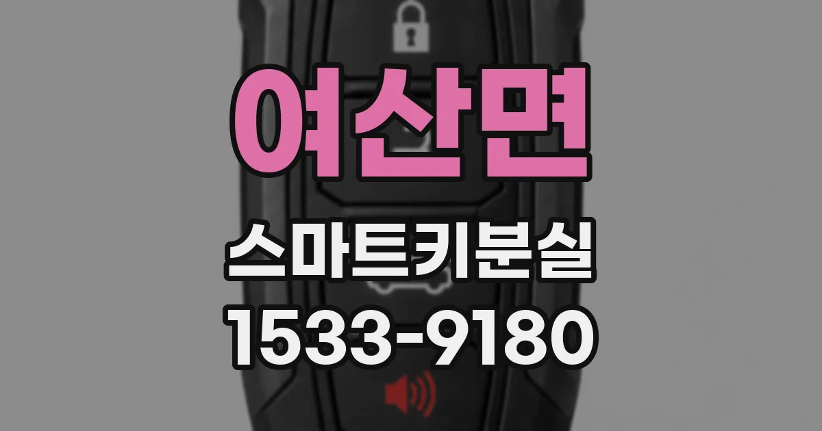 여산면 스마트키분실