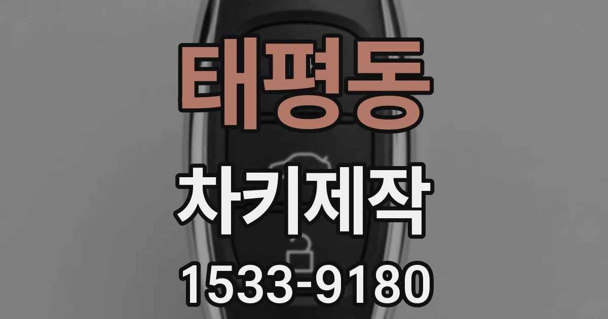 태평동 차키제작