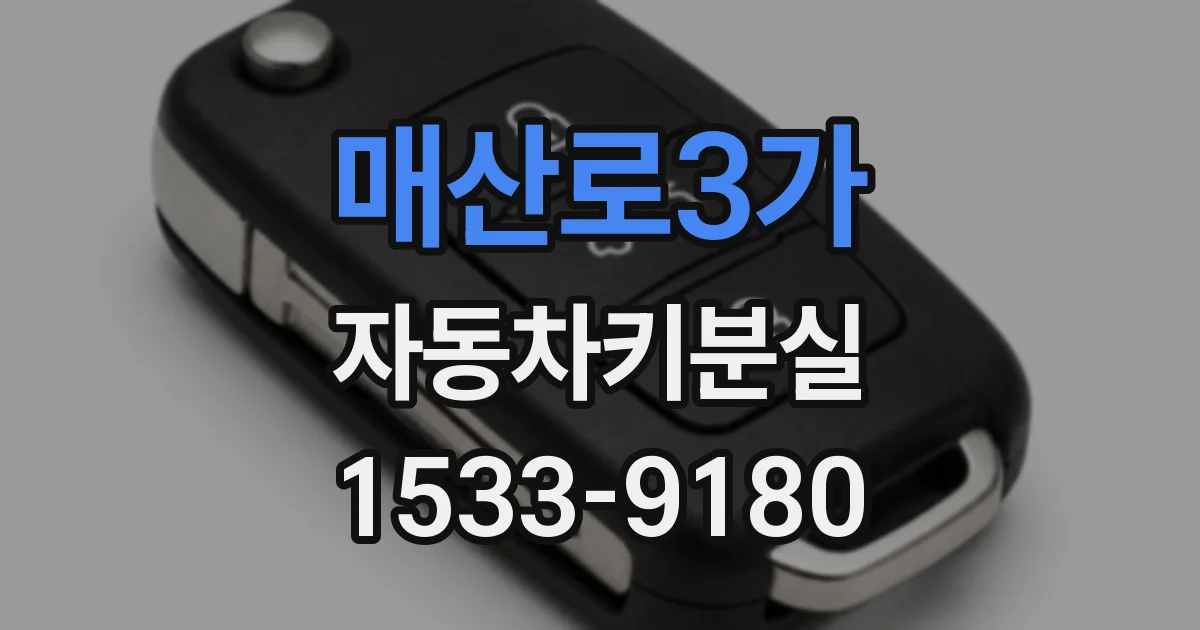 매산로3가 자동차키분실