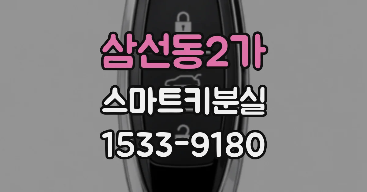 삼선동2가 스마트키분실
