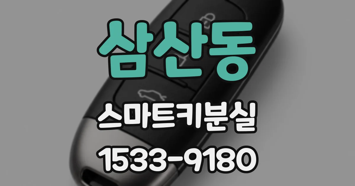 삼산동 스마트키분실